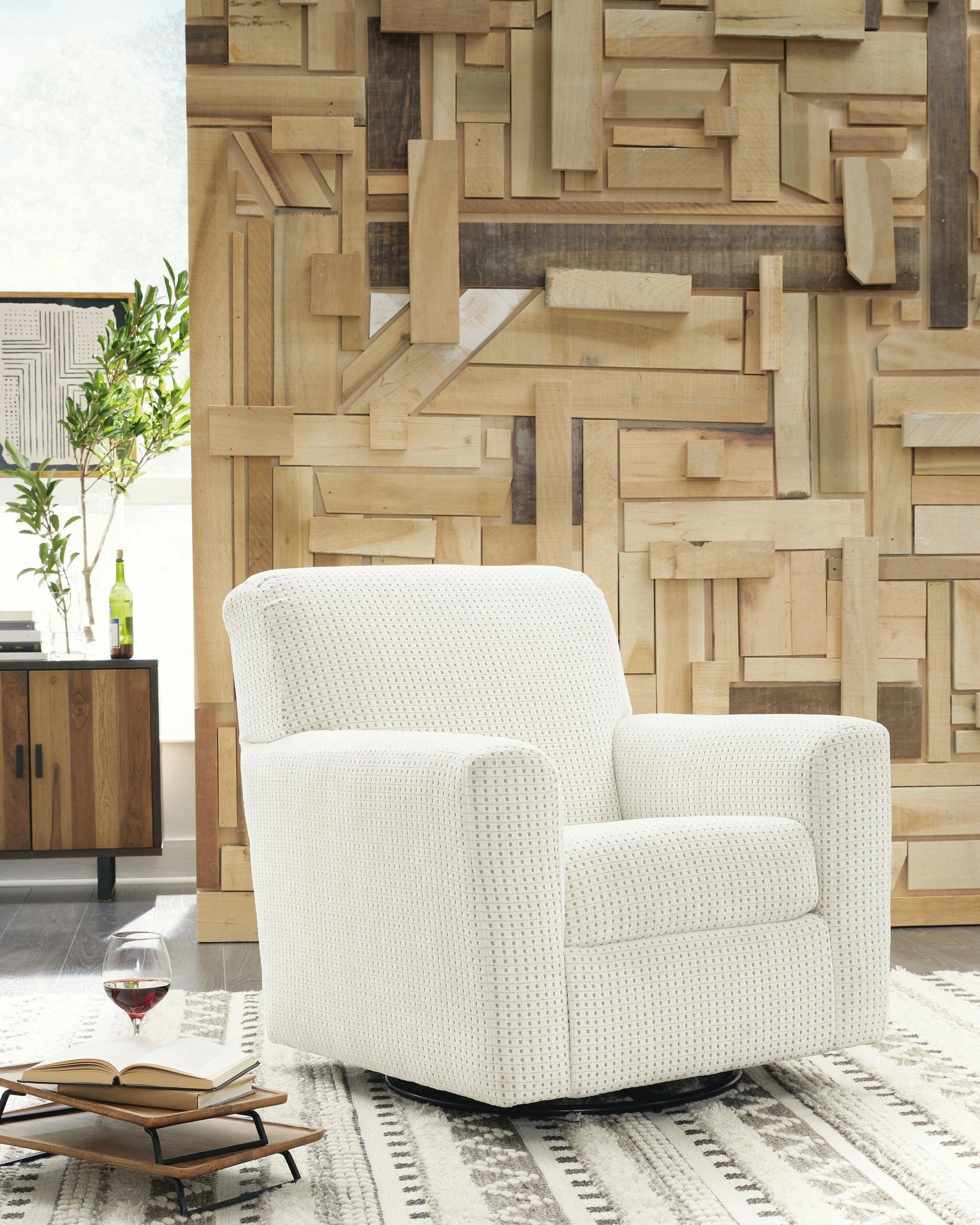 Herstow Swivel Glider Accent Chair