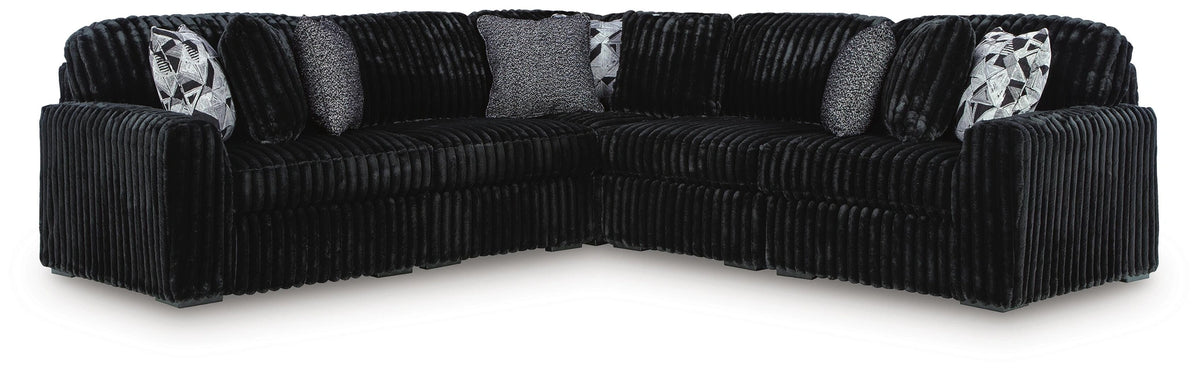 Midnight-Madness Sectional - Onyx