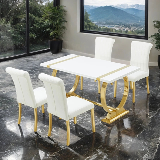 Holstebro 5 Pc 60" Dining Table Set