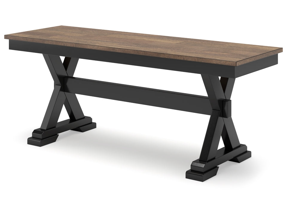 Wildenauer Dining Table and 4 Chairs and Bench