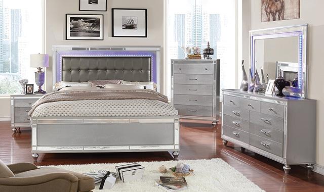 Brachium Bed White & Silver