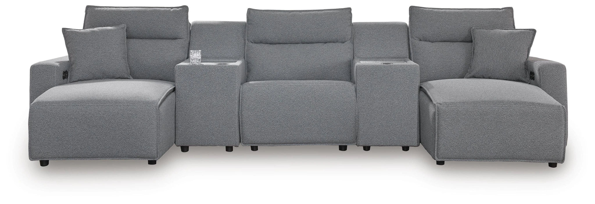 Modmax II Power Reclining Sectional with Chaise and Consoles
