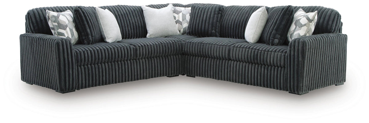 Midnight-Madness Sectional - Gunmetal