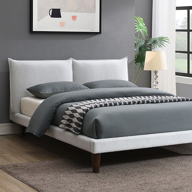 Verwood E.King, Full, & Queen Bed Gray & Light Gray