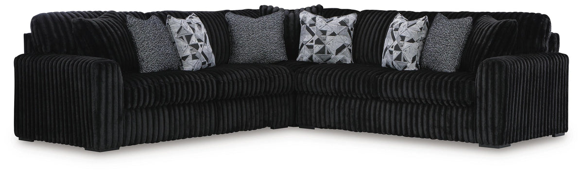 Midnight-Madness Sectional - Onyx