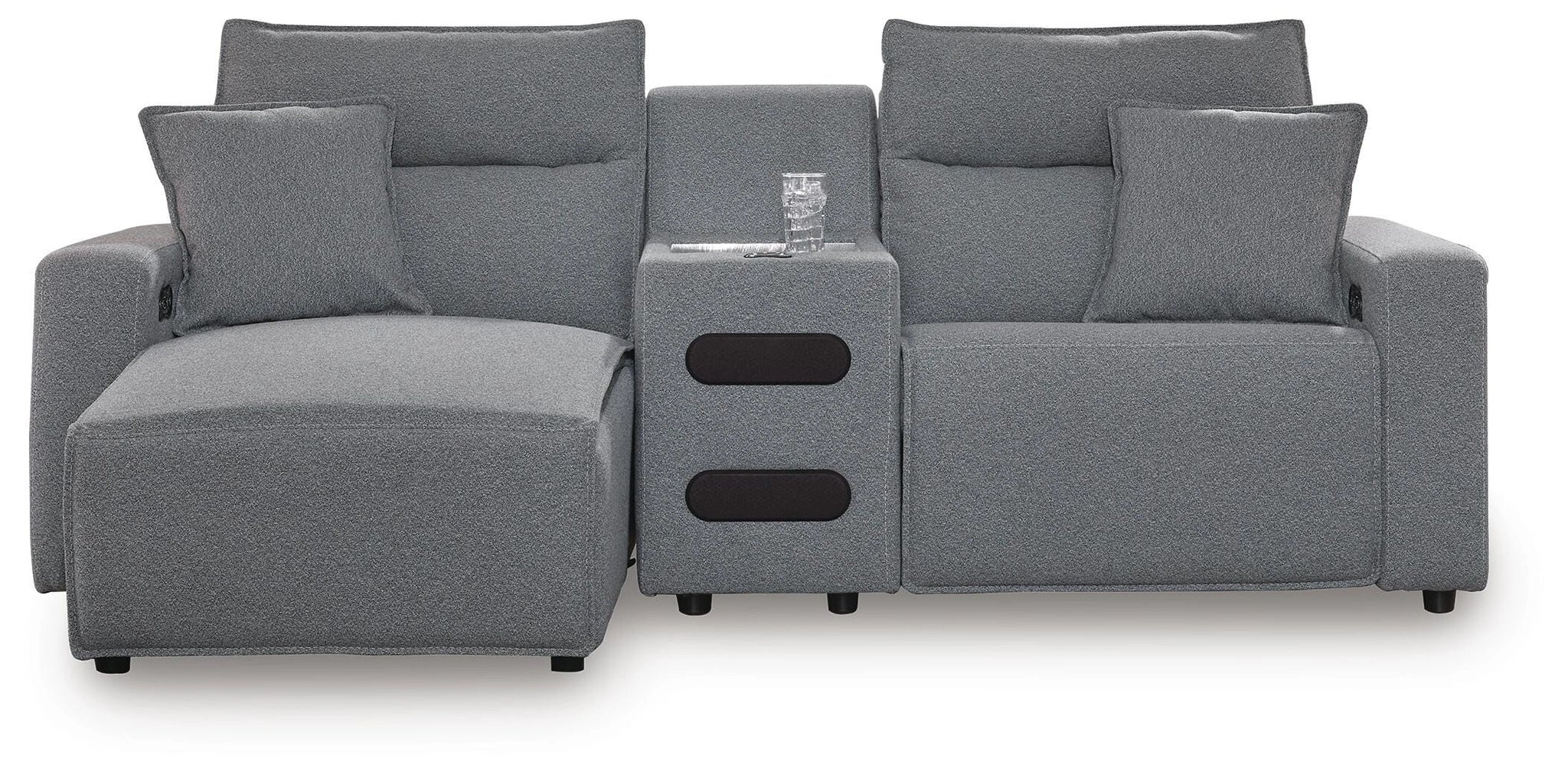 Modmax II Power Reclining Sectional with Chaise and Audio Console