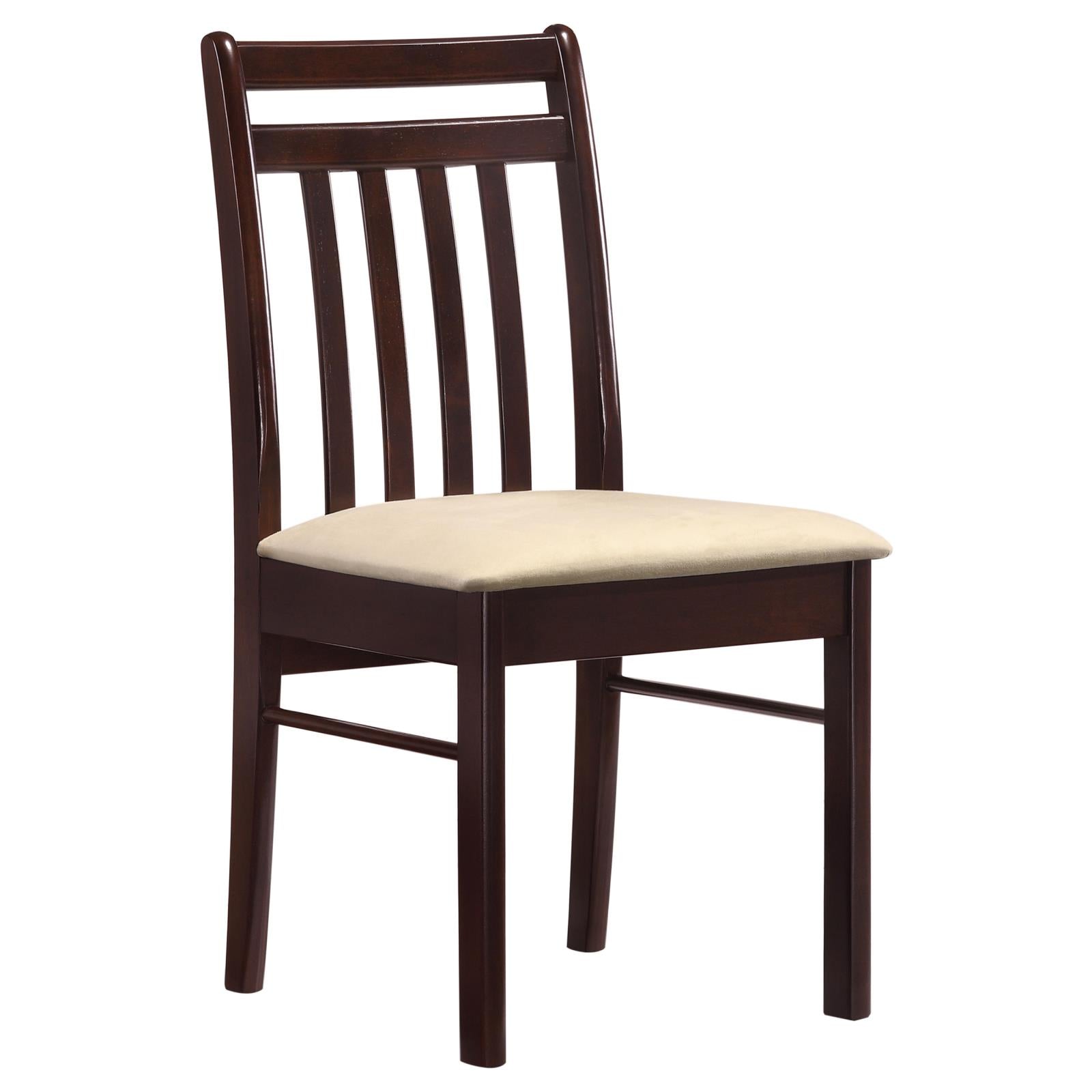 Phoenix Slat Back Chair Light Brown and Cappuccino image