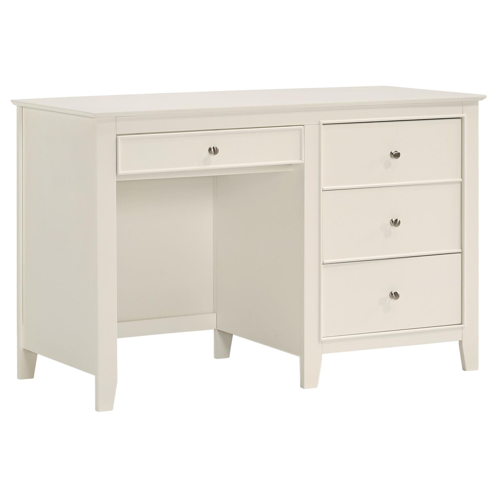Selena 3-drawer Computer Desk Storage Cream White image