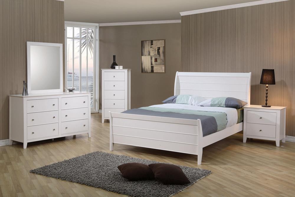 Coaster Selena Sleigh Platform Bed - Thumbnail 2