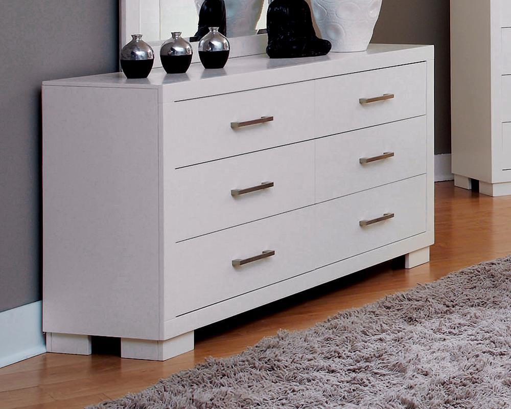 six drawer dresser white Jessica 6-drawer Dresser White