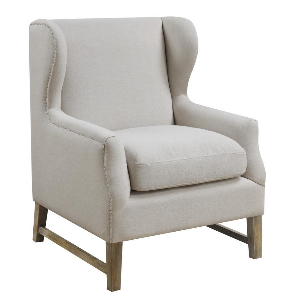Fleur Wing Back Accent Chair Cream