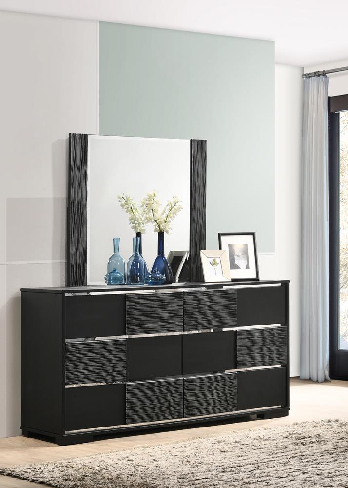 Blacktoft 6-drawer Dresser Black Blacktoft 6-drawer Dresser Black