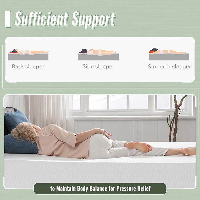 Coreopsis 8" Full Memory Foam Wave Comfort