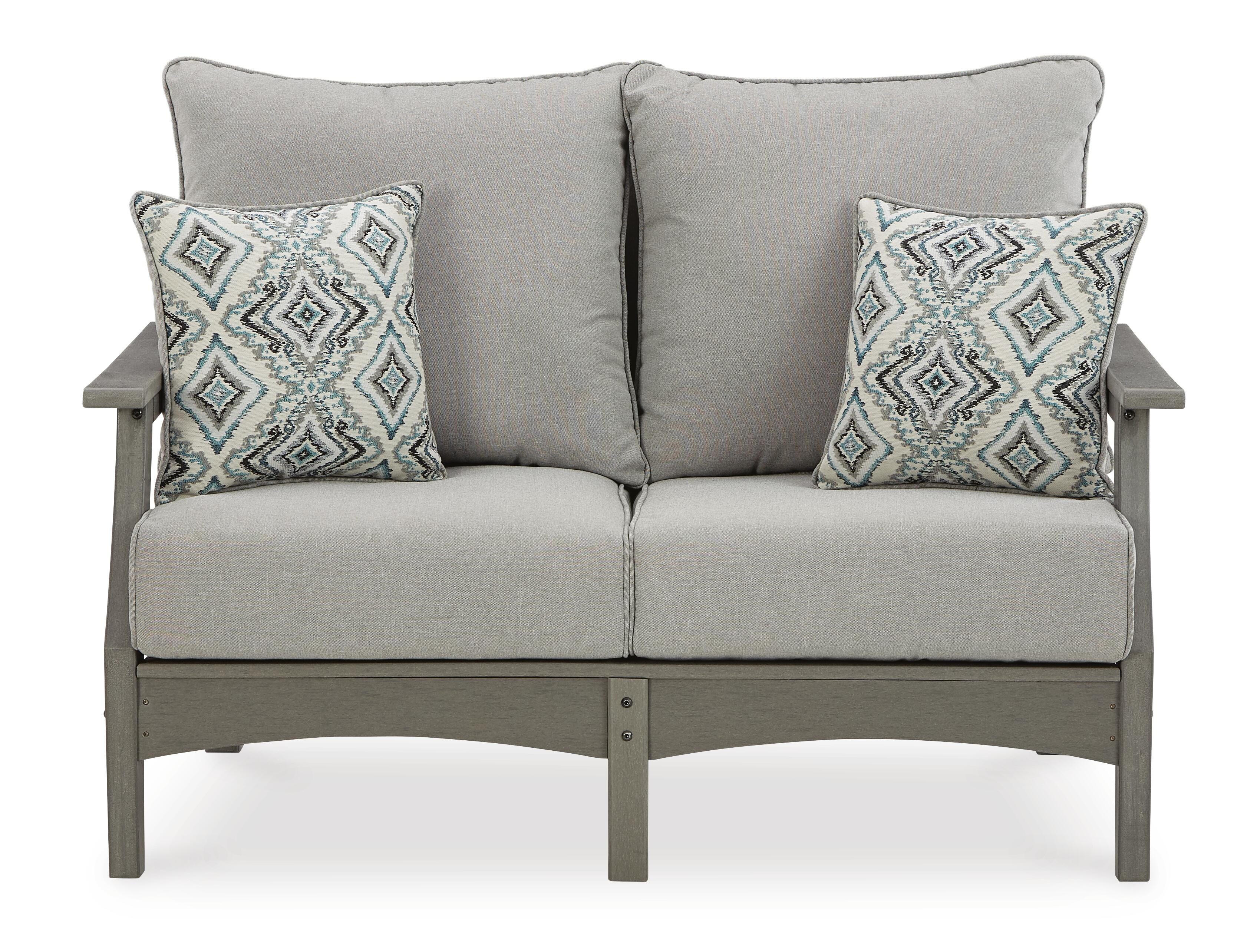 Visola Outdoor Sofa and Loveseat Set