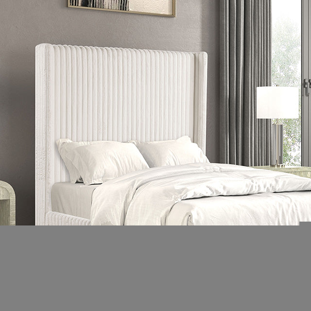 Cadwell E.King, Queen, & Full Bed White, Gray, & Black